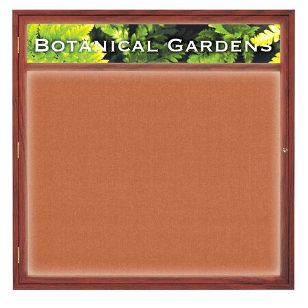 United Visual Products Open Faced Traditional Corkboard, 36x24" UV641A-WHITE-BLSPRU